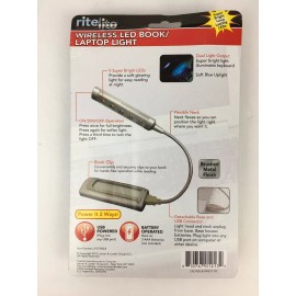Rite Lite LED Wireless Dimmable Computer / Laptop / Book Light - NEW