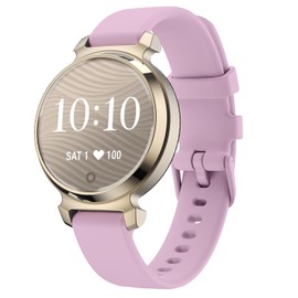 WUWOCJ Soft Silicone Sport Bands Compatible with Garmin Lily 2/Lily 2 Active Smart Watch Quick Release Replacement Wristband (Purple)