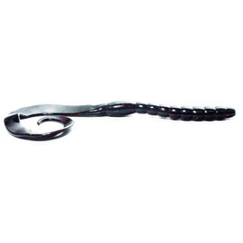 Gene Larew 8RTW-11 Lombriz Ribbontail 8", Black Neon