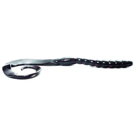 Gene Larew 8RTW-11 Lombriz Ribbontail 8", Black Neon