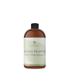 organic pure oil Evening Primrose Oil for Skin, Hair, Body, Moisturizing, Lotion 8 oz - 100% Pure, All Natural, Premium Grade Oil - Evening Primrose Oil Unrefined Cold Pressed