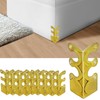 10PCS Solid Brass Skirting Board Corner Protectors, Skiffers Baseboard Corner