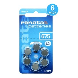 Renata Bateria Audición Tamaño 675 Blister Con 6 Alemana