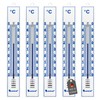 Lantelme Set of 5 Analogue Thermometers, Indoor/Outdoor Plastic Garden Thermometers