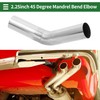 Motoforti 45 Degree Mandrel Exhaust Pipe DIY Custom Car Modified