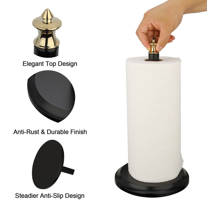 Akicon Paper Towel Holder Stand for Kitchen Countertop & Dining