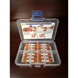 ITDsales WAGO  Lever Nuts 221-2401 Inline Splicing Connectors with Case 12pc