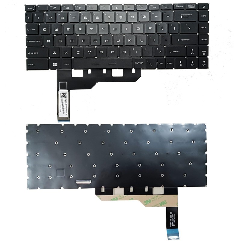 SUNMALL RGB Backlit Replacement Keyboard Compatible with MSI GP66 Leopard