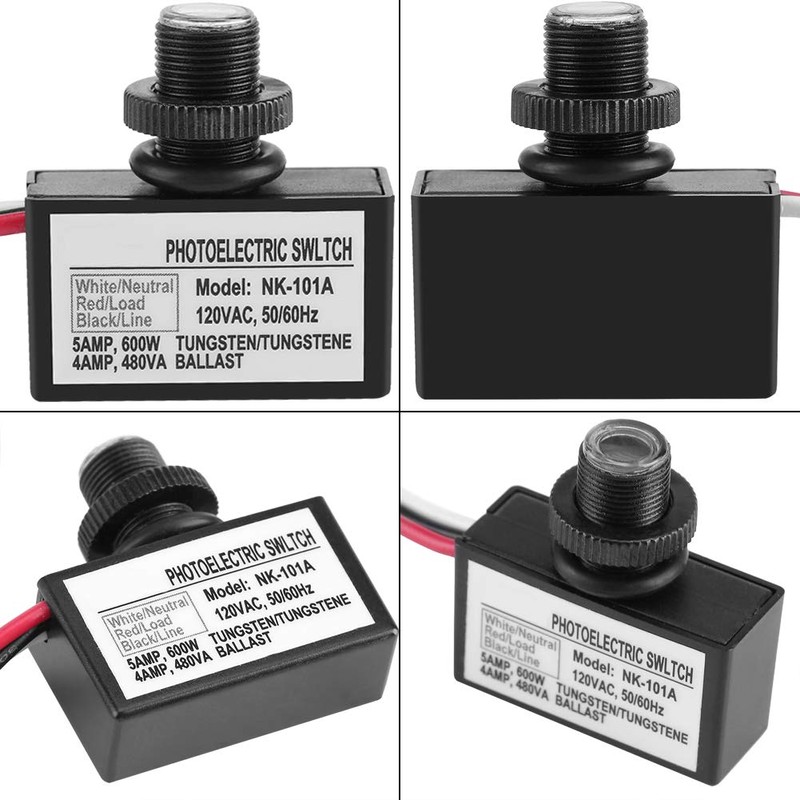 Dusk to Dawn Sensor, 120V AC Photoelectric Switch Replacement, Photocell