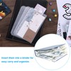 PATIKIL A7 Binder Pockets, 12 PVC 6 Ring Binder Pouch