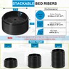 EGTTGIN 4 Pack Furniture Risers 1 Inch, Adjustable Bed Risers