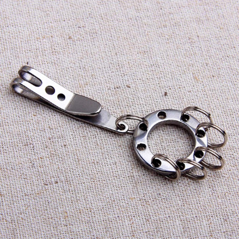 Ocobudbxw Titanium Steel Keychain Pocket Clip Multi-Purpose Pocket Suspension Clip