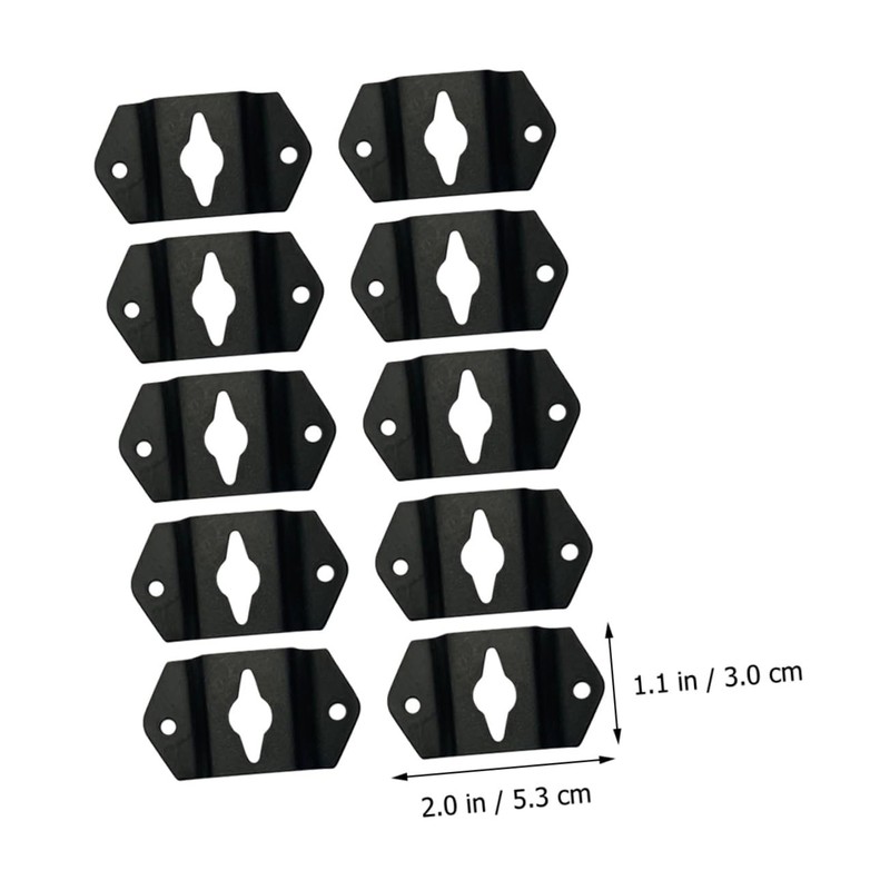 OSALADI 20pcs Hanging Speaker Bracket Iron Hooks for Surround Sound