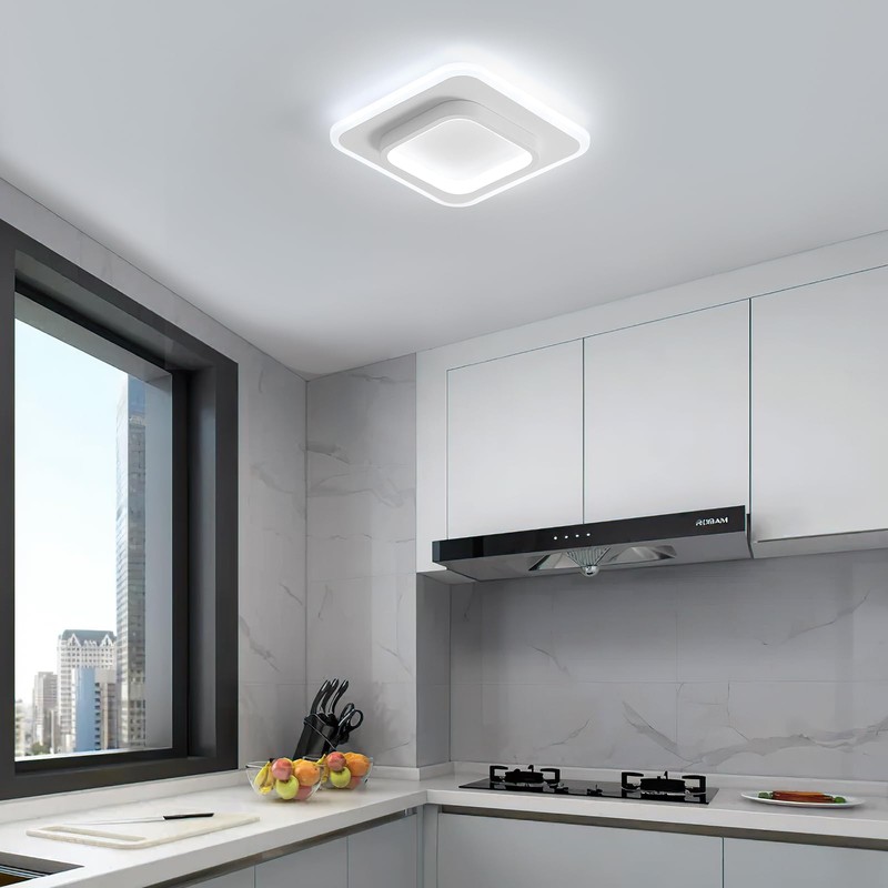 DELIPOP Ceiling Light Modern, 21W 2350LM Acrylic Square Ceiling Lamp