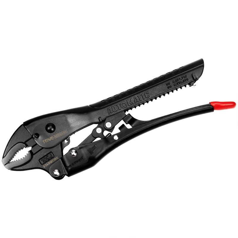 STARWORK TRUE MECHANIC™ Automatic Curved Jaw Locking Pliers 10-inch