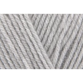 Sirdar Hayfield Bonus DK Crochet Yarn, 100% Acrylic Double Knitting Wool for Sweaters Jumpers Toys - 100g Balls - Light Grey Mix (814) - Pack of 3