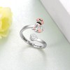 Zunxinsan Beagle Ring S925 Sterling Silver Dog Open Ring Dog