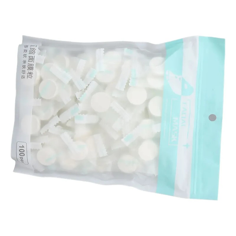 Mascarilla Facial Comprimida Diy, 100 Unidades, Sábana Desec