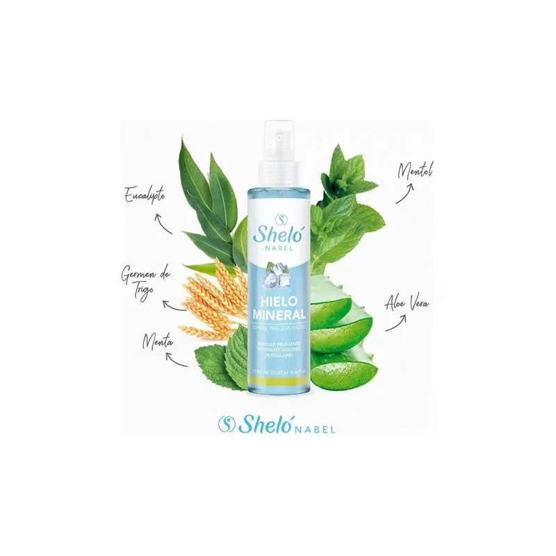 2 Pack Hielo Mineral Sheló Nabel Mentol Relajante Muscular