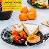 LIVIVO Prism Diamond Etched Plastic Acrylic Plates for Special Occasions