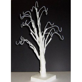 Unbranded Wire Miniature TREE All Season Mini Christmas White 17" Pre Lit LED with Timer