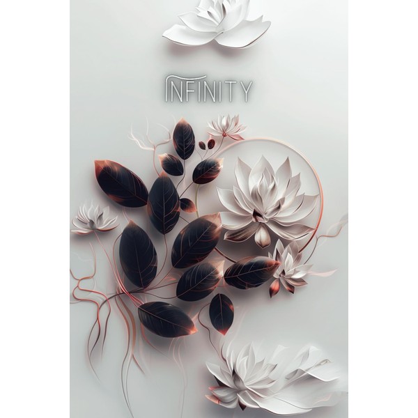 Infinity: Infinity Lotus Dot Grid 108 Page Notebook with 0.2”