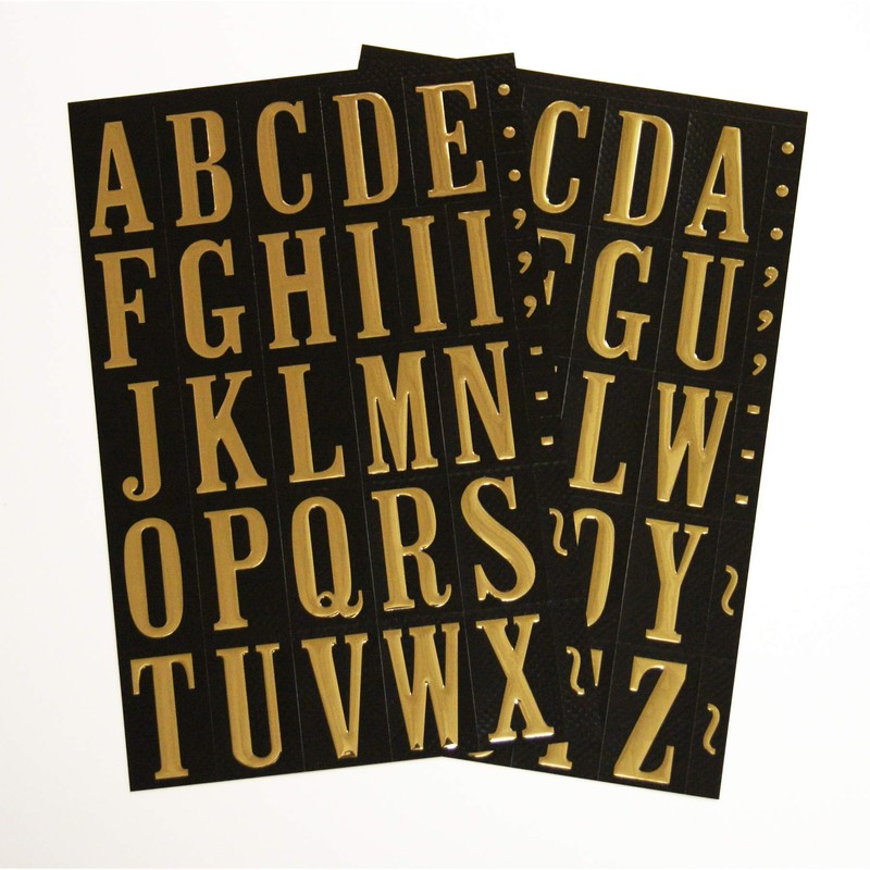 Hy-Ko Packaged Numbers & Letters, DIY Address Number Stickers for