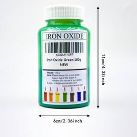 Eastchemlab® Iron Oxide Green, Green Oxide Mineral Powder, Iron Oxide Blend (100g)
