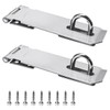 2Pcs Stainless Steel Gate Lock Hasp, Safety Packlock Clasp Hasp