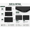 Black Non-Slip Floor Mat 40cm x 60cm - Durable and
