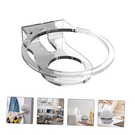 KOMBIUDA 1 Set Wall Mounted Speaker Rack Holder for Mini Transparent Audio Saving Design Easy Installation Lightweight and