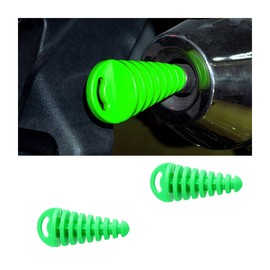 JNNJ Pack of 2 Silencer Exhaust Washplugs, Motorcycle Silencer Exhaust Washer Plugs, Waterproof Rubber Plugs, Exhaust Pipes Plugs for Motorcycle (Green)