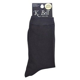 K. Bell Womens Soft and Dreamy Crew Socks, 9-11, Black