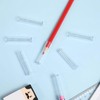 XuJJunB Plastic Pencil Cap Pencil Extender Holder Clear Pen Topper