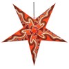 Guru-Shop Foldable Advent Light Paper Star, Christmas Star, Mercury Red,