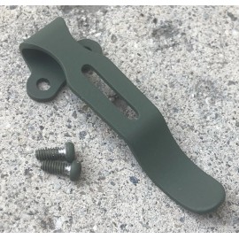 DH OD Green Steel Deep Pocket Clip For Olight Arkfeld PRO Arkfeld UV Flashlight