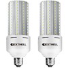 TEXTHELL 60w led Light Bulb 500w Equivalent 7500lm 2pack，5000k Daylight