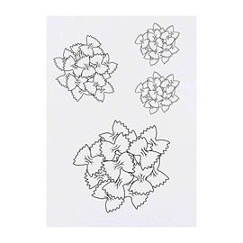 Azeeda 4 x 'Schmetterlings-Nudeln' Temporäre Tattoos - Wasserfest, Hautfreundlich & Ungiftig · Transfers in Verschiedenen Größen (TO00049289)