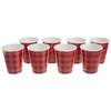 9oz Buffalo Plaid Lumberjack Party Cups, 8ct