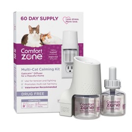 Comfort Zone Cat Calming Kit 1 Diffuser 2 Refills NEW