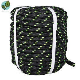 pplushe 1/2" × 200' Bull Rope 6180Lbs Arborist Tree Climbing Rope Braid Polyester Rope