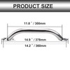 Pebbly Beach 12 inch Boat Grab Handle 316 Stainless Steel