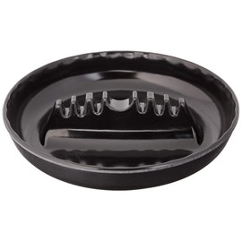 Fox Run 6121 Melamine Ash Tray, 6.75 x 6.75 x 1.25 inches, Black