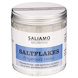 125g Pyramiden Flakes Natur, Fingersalz naturell, Fingersalt Salt Flakes Natur Meersalz, weißes Pyramiden Salz aus Zypern | Saliamo