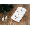 White Two Button Cover Plate - Fits Wayne Dalton Garage