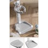 Baby Shower Stand with Anti-Slip Base,Teddy Bear Shaped Bathtub Dish,