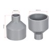 sourcing map PVC DWV Reducing Coupling Schedule 40 Gray 20mm