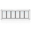 GGTA 6 Gang Marine Boat Rocker Switch Panel Waterproof,12-24V Pre-Wired