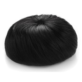 Onedor Synthetic Fiber Hair Extension Chignon Donut Bun Wig Hairpiece (2# - Darkest Brown)