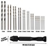 26-Piece Precision Pin Vise Hand Drill Set with Twist Drill